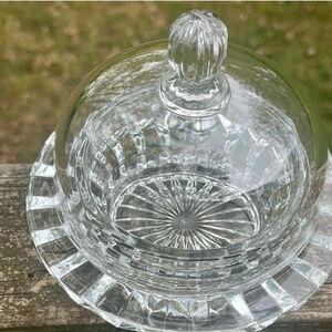 Mikasa Salina Lead Crystal Butter Dish with Dome Lid